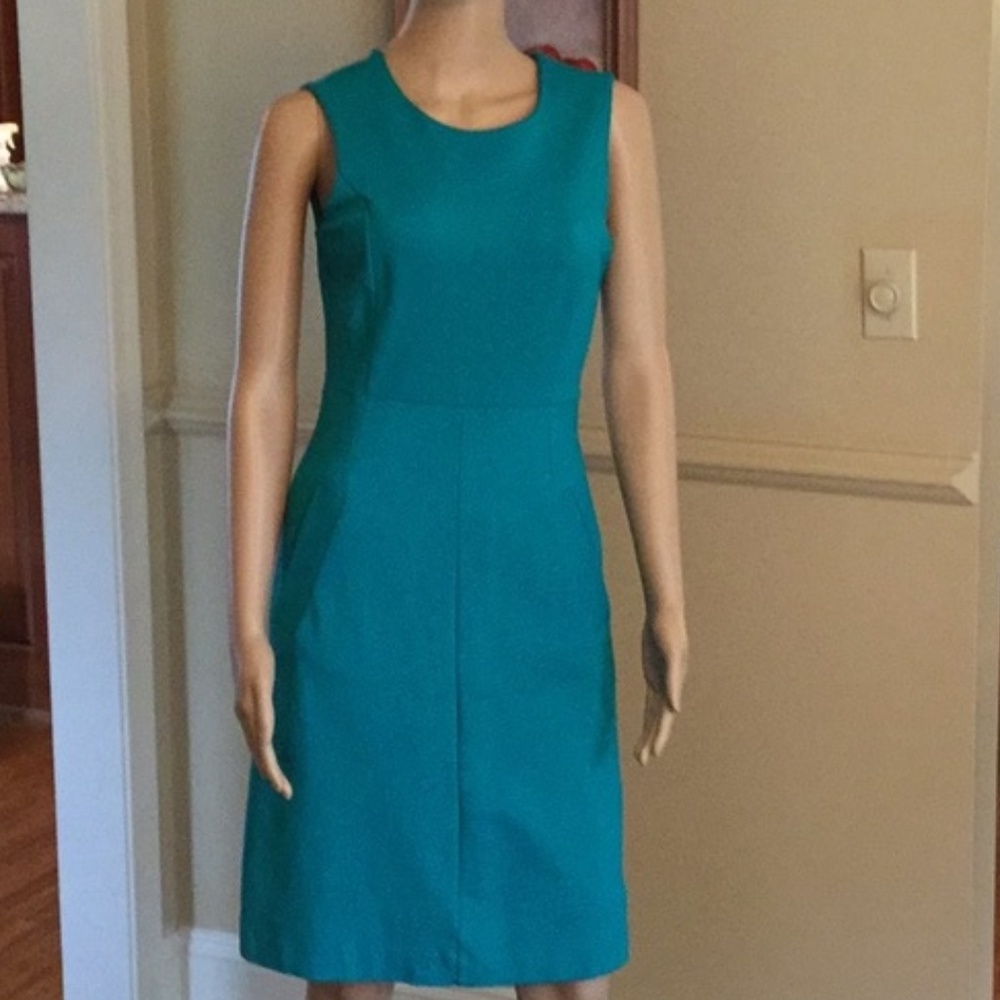 Lands' End Navy Cotton Dress